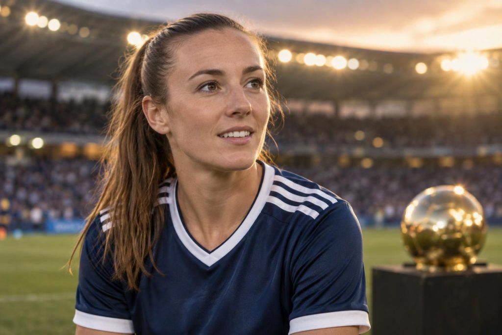 découvrez caroline weir, milieu de terrain écossaise mise à l’honneur dans un portrait vidéo après sa nomination au ballon d’or 2026.