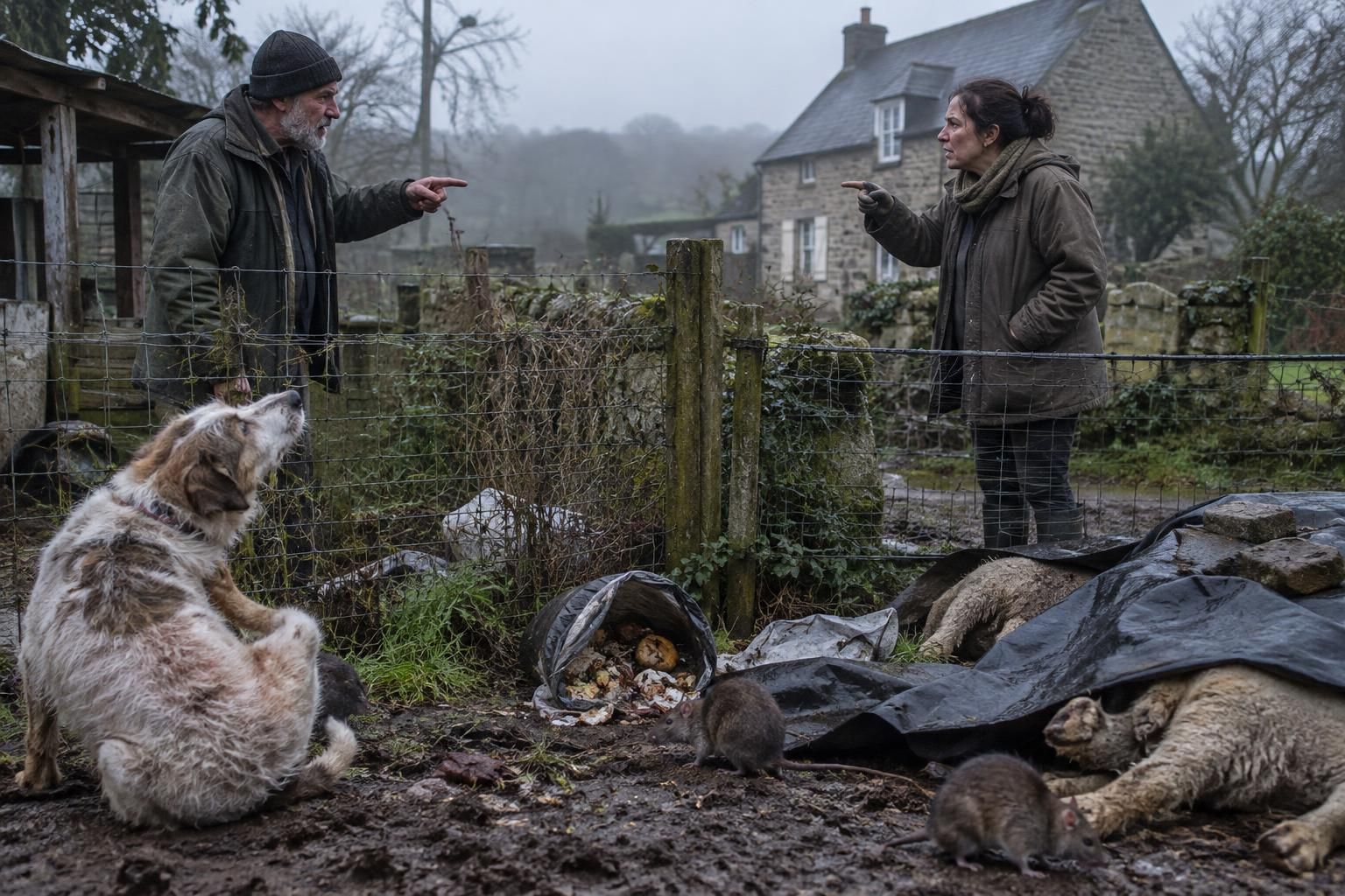 en centre-bretagne, un conflit de voisinage vire au cauchemar entre cadavres d’animaux, invasion de rats et prolifération de puces.