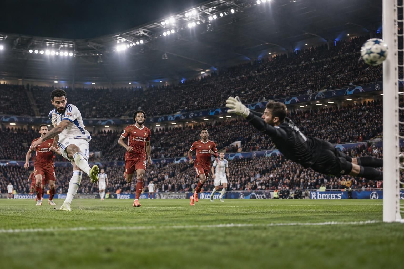 rayan cherki a signé un but sublime face à liverpool, offrant un moment de magie qui a fait vibrer les supporters.