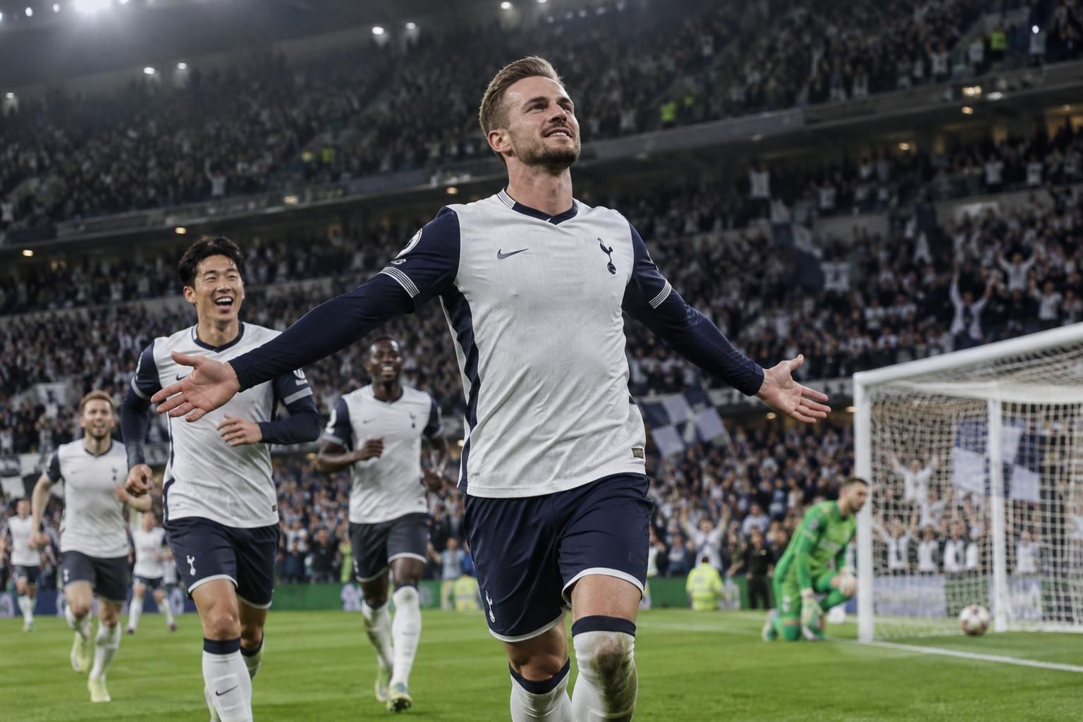 de retour dans le onze de tottenham, james maddison marque et guide les spurs vers leur première victoire de la saison en premier league.