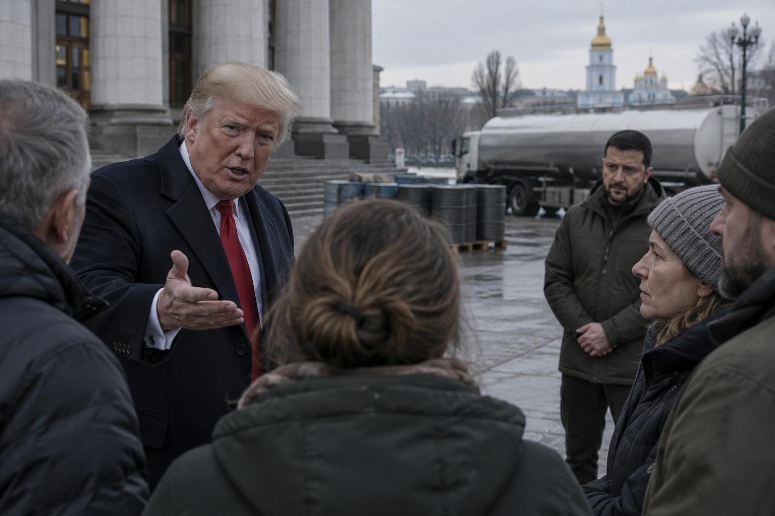 après les critiques de kiev sur le diesel russe, donald trump invite les ukrainiens à remplacer volodymyr zelensky, ravivant les tensions politiques.