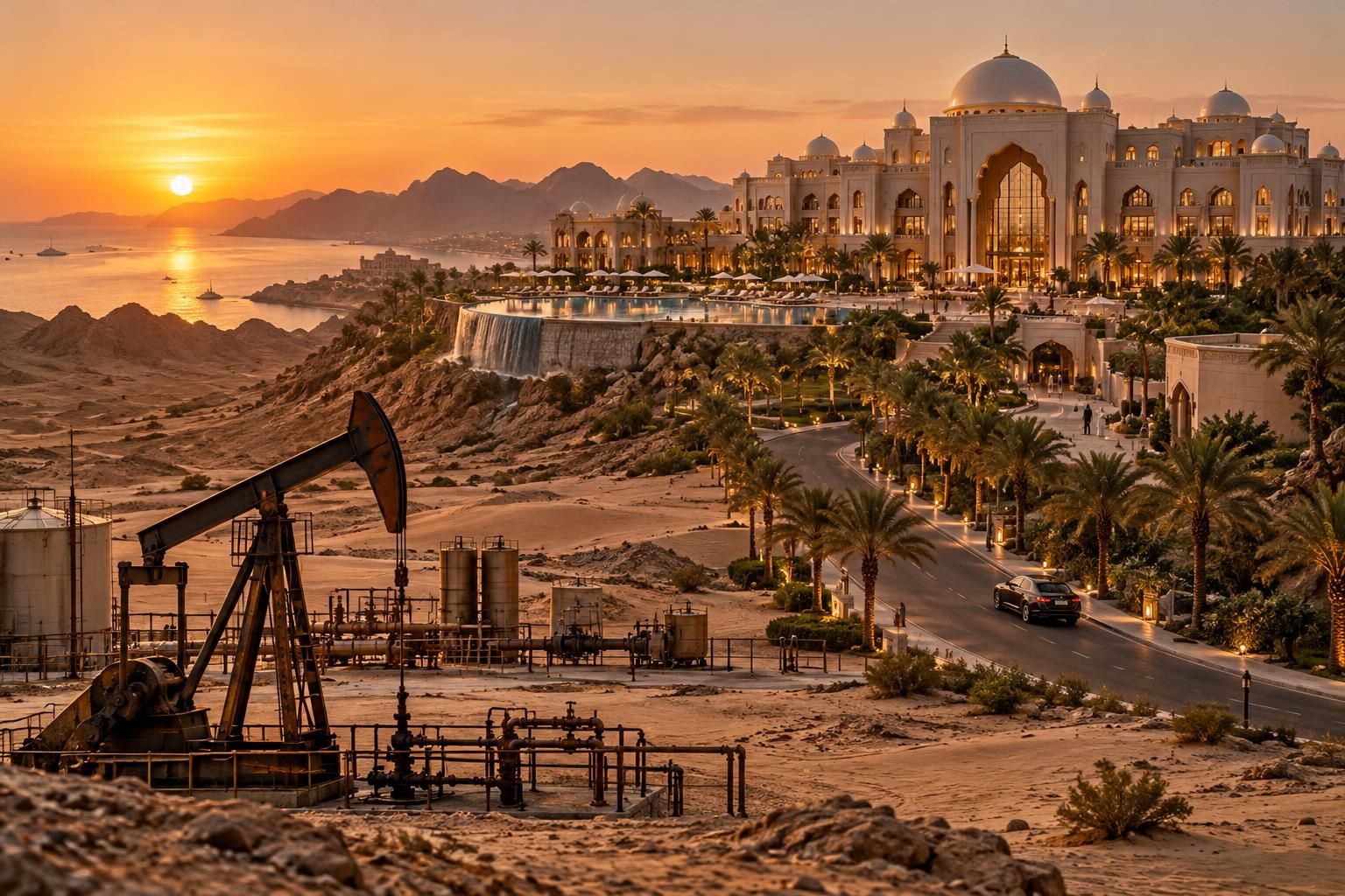 découvrez comment les monarchies du golfe investissent dans les palais-hôtels et le tourisme de luxe pour diversifier leur économie au-delà du pétrole.