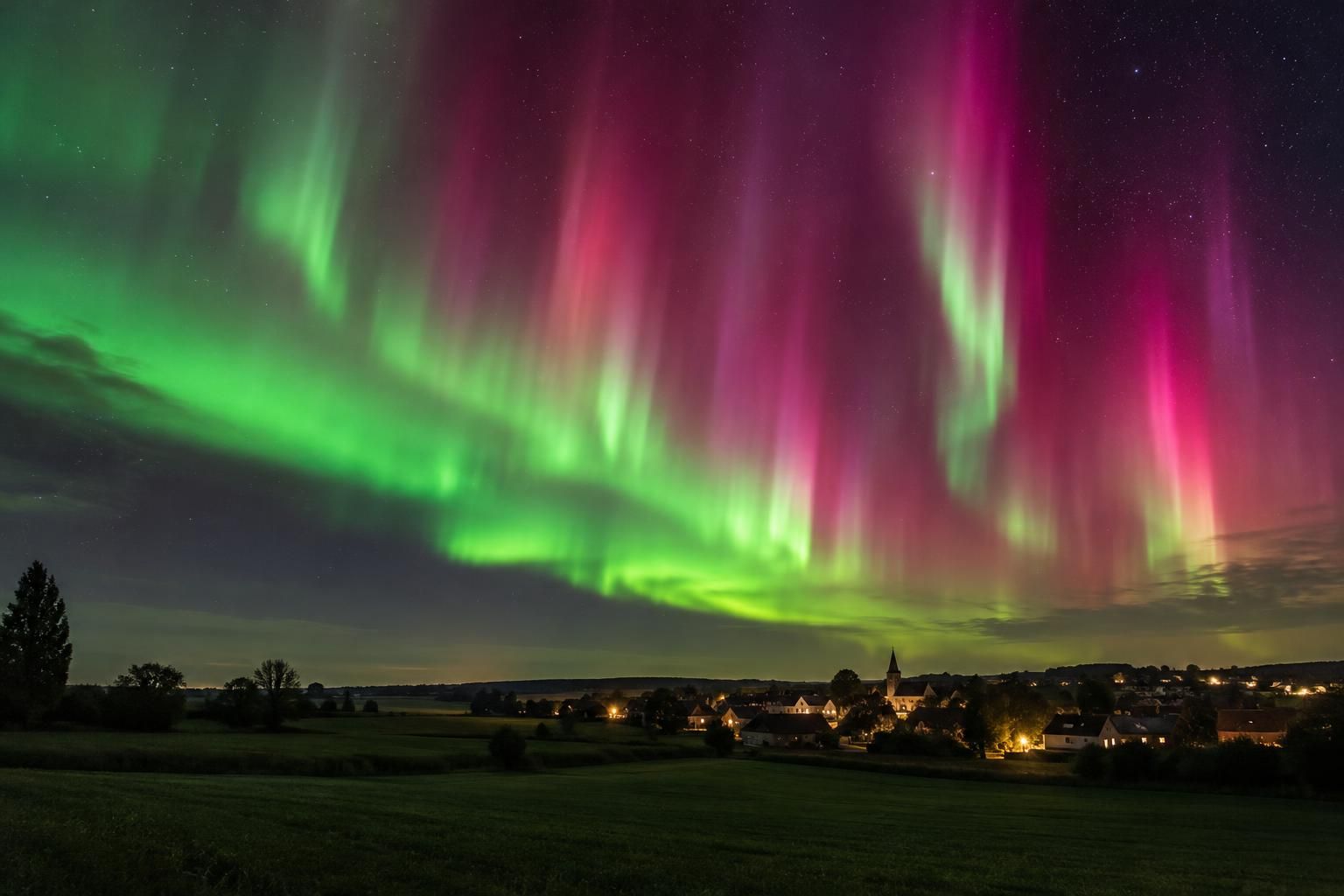 dans la nuit de samedi à dimanche, des aurores boréales ont illuminé le ciel de plusieurs régions de france. découvrez les images de ce spectacle rare.