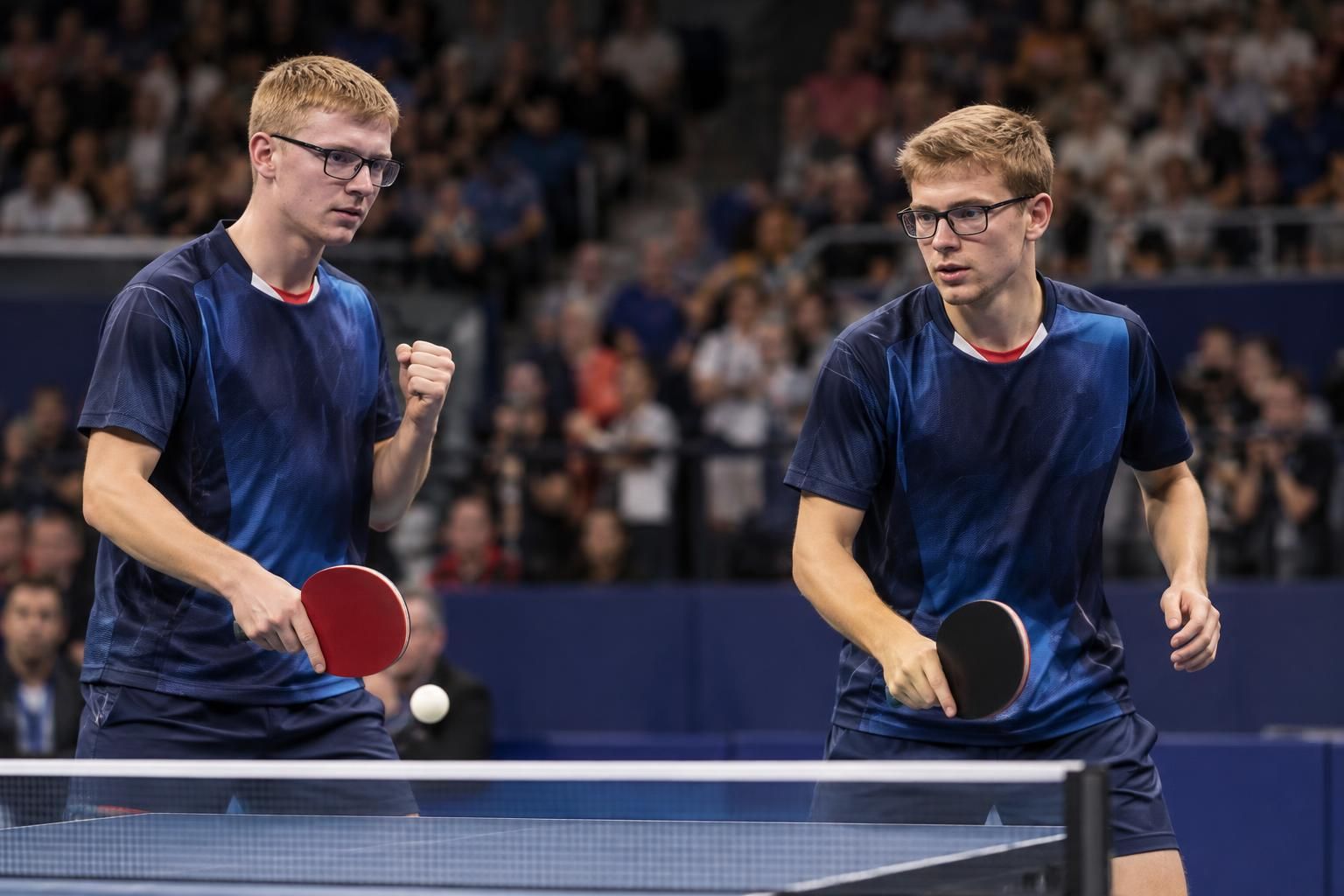 à l’euro de tennis de table, les frères lebrun se qualifient sereinement pour les huitièmes de finale et poursuivent leur parcours.