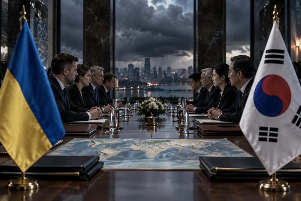 les tensions s’intensifient entre l’ukraine et la corée du sud, sur fond d’enjeux géopolitiques et de relations internationales sous pression.