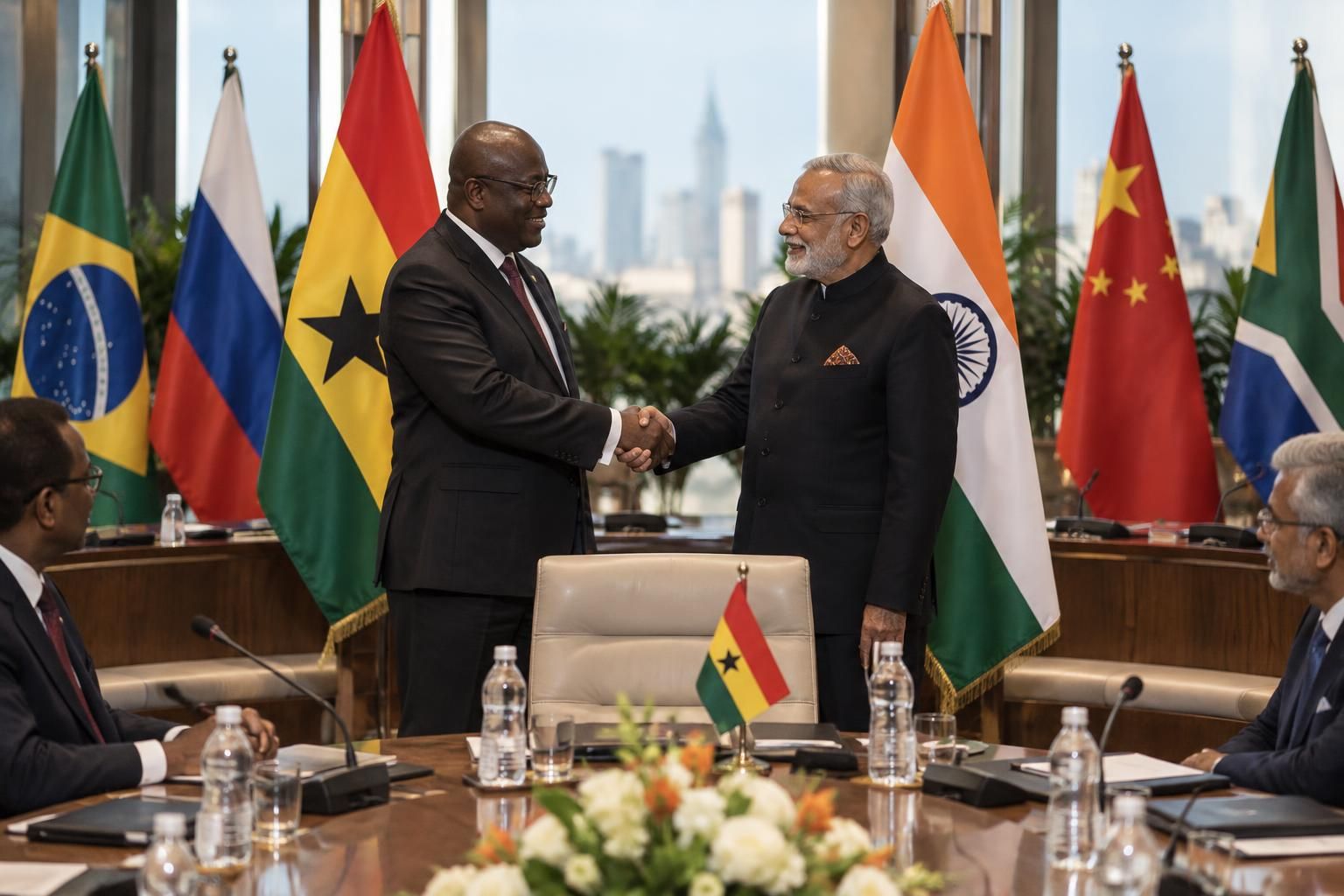 le ghana ambitionne de rejoindre les brics avec le soutien de l’inde, renforçant ses liens avec les économies émergentes.