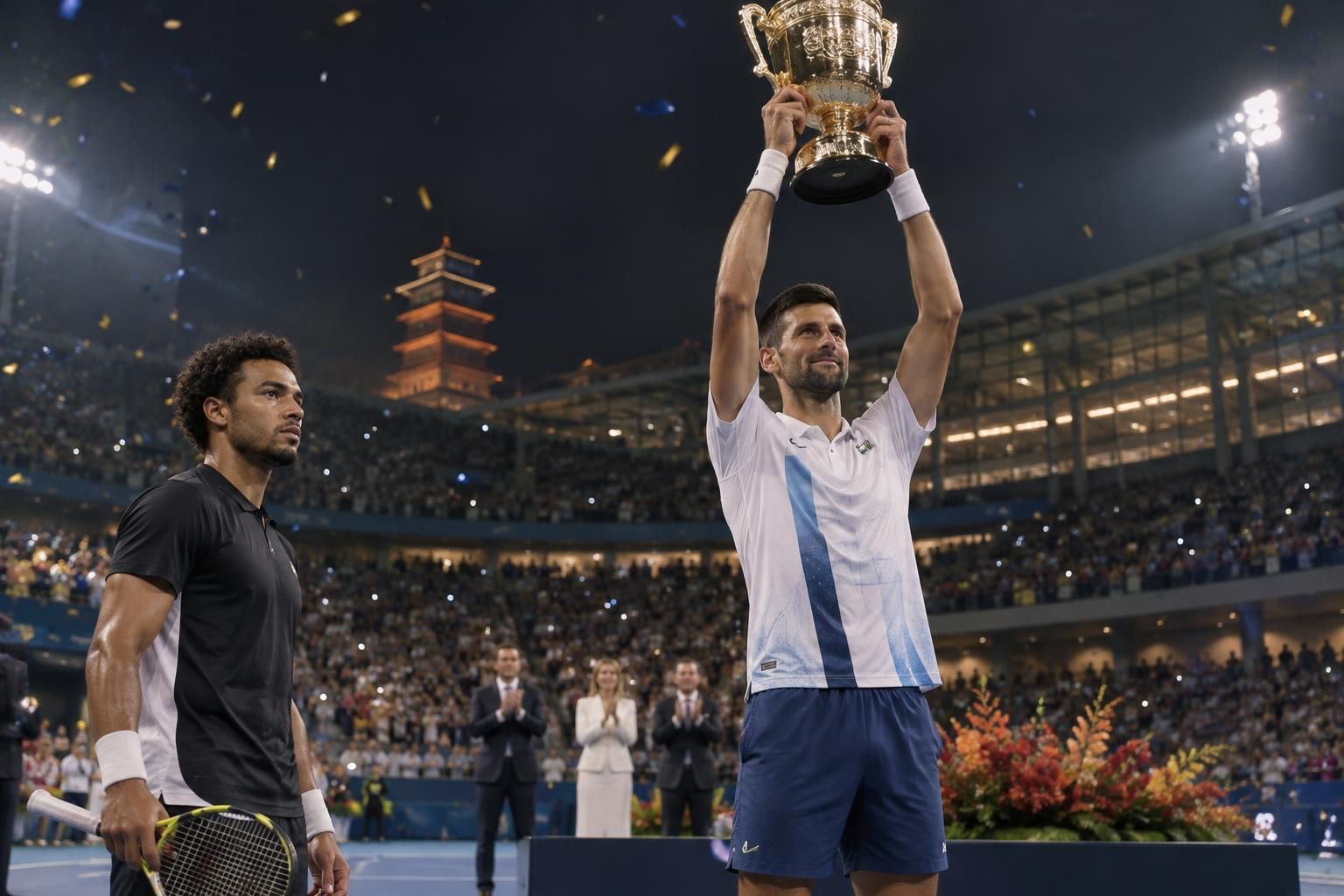 le sacre de novak djokovic à pékin fait sortir arthur fils du top 10. le français pourrait toutefois retrouver sa place dès ses prochains résultats.
