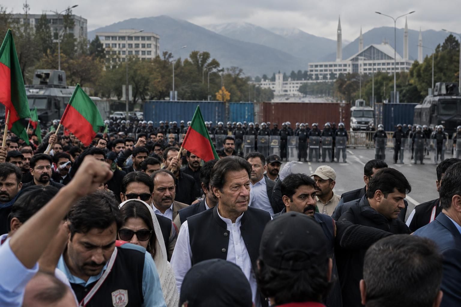 « Libérez Imran Khan » : ses partisans convergent vers Islamabad, verrouillée par les autorités