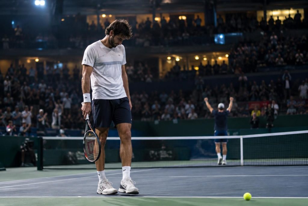 tenant du titre au masters 1000 de shanghai, valentin vacherot est éliminé après une prestation qu’il a lui-même jugée très sévèrement.