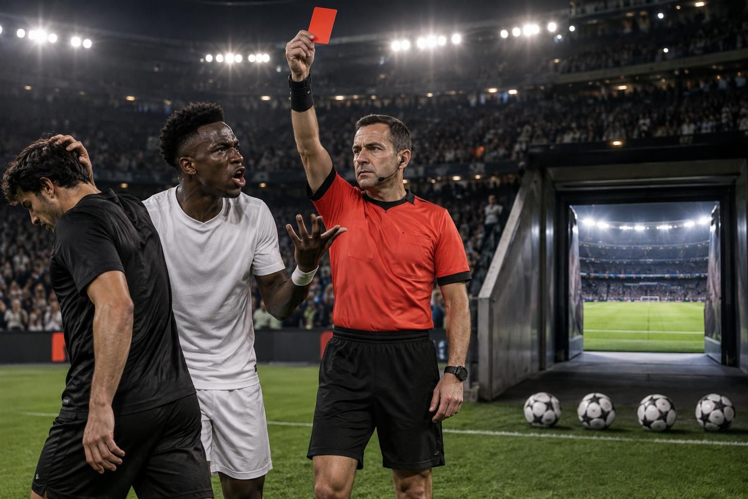 suspendu quatre matches après avoir tiré les cheveux d’un adversaire et contesté l’arbitre, vinícius manquera le prochain clasico.