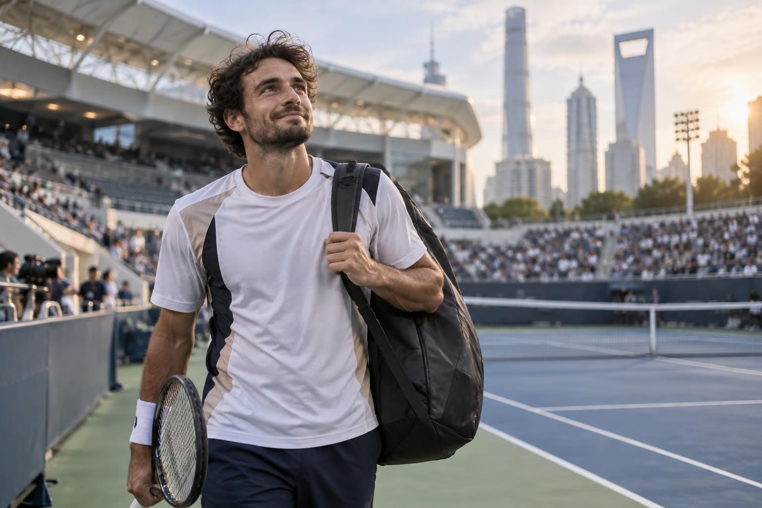 un an après son sacre inattendu à shanghai, valentin vacherot revient sans pression, porté par le plaisir de retrouver le tournoi en pèlerin.