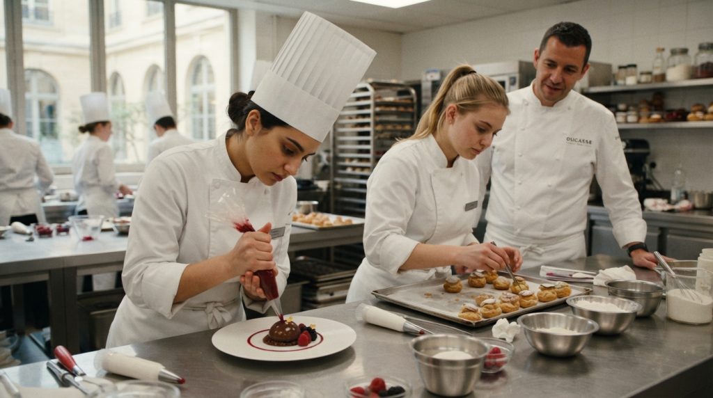 découvrez « un jour, un doc » consacré à l’école ducasse : immersion auprès des futurs talents de la pâtisserie, résumé et horaires de diffusion tv.