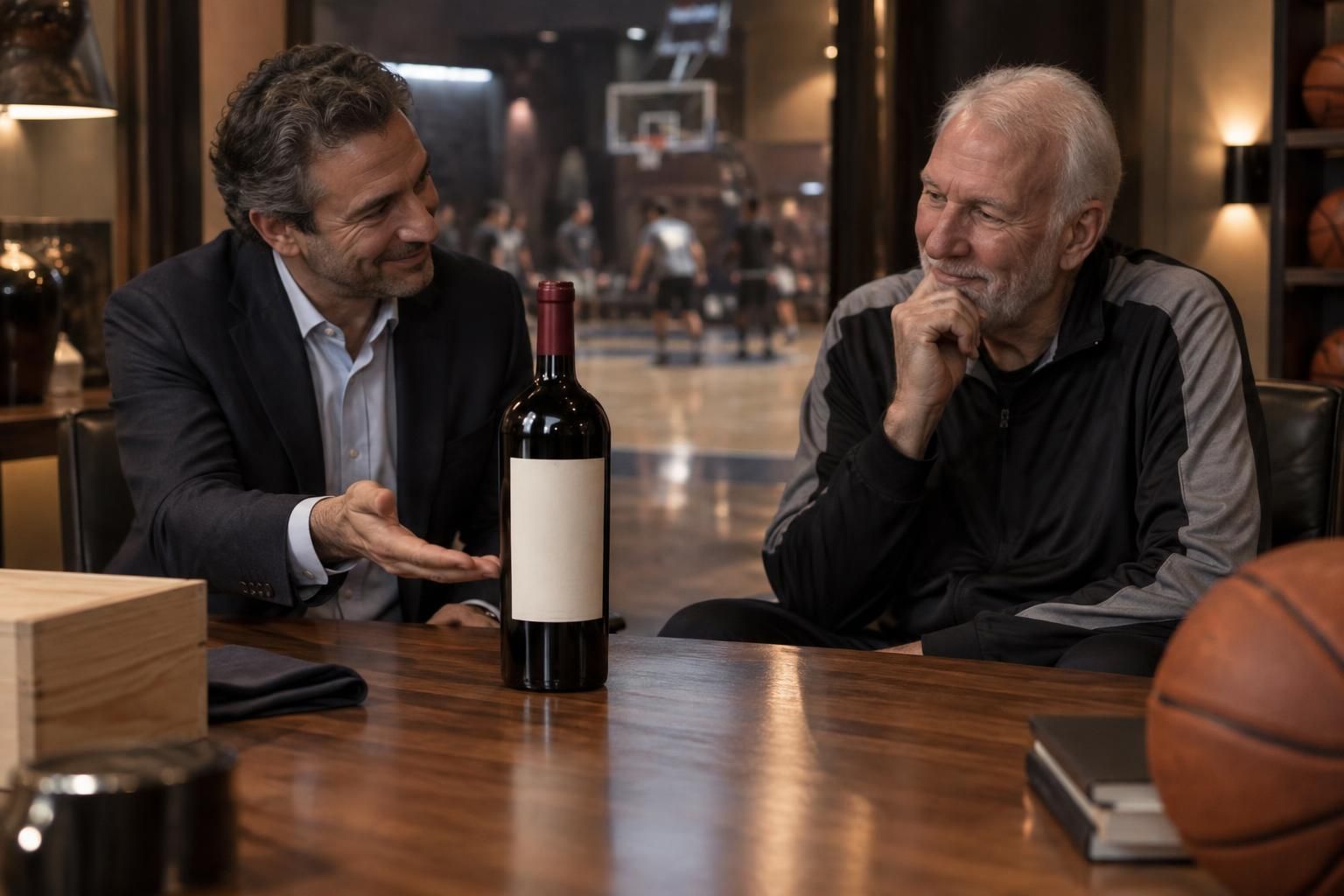 amaury perdriau mise sur une bouteille de bordeaux pour séduire greg popovich, l’emblématique entraîneur des san antonio spurs.